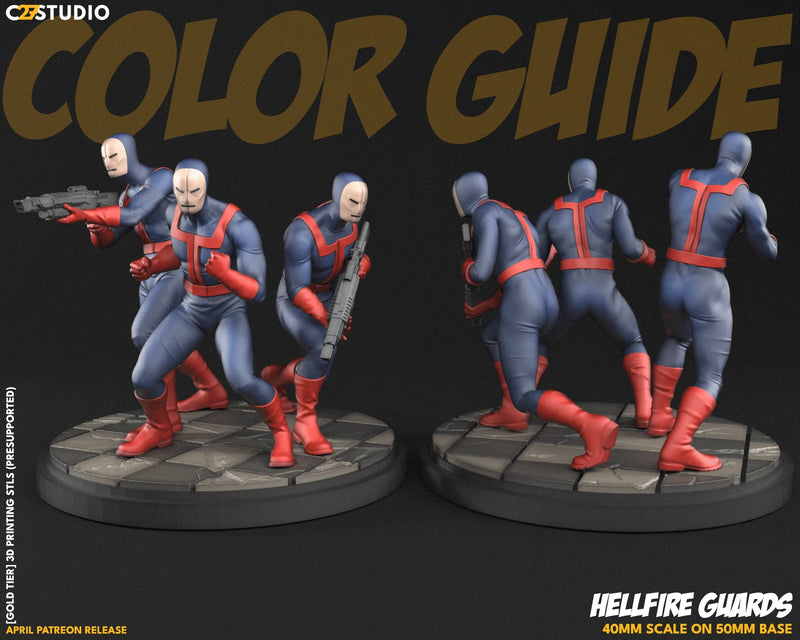 Hellfire Guards Marvel MCP-compatible resin miniature by C27 Studios - product image 2