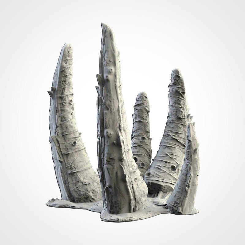 Alien Terrain 02 3D printed terrain view 2