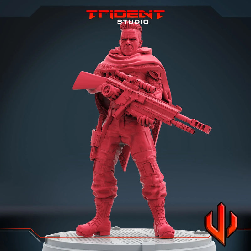 Cable MCU - Sculpt B Marvel MCP-compatible 40mm resin proxy miniature by Trident Miniatures - product image 2
