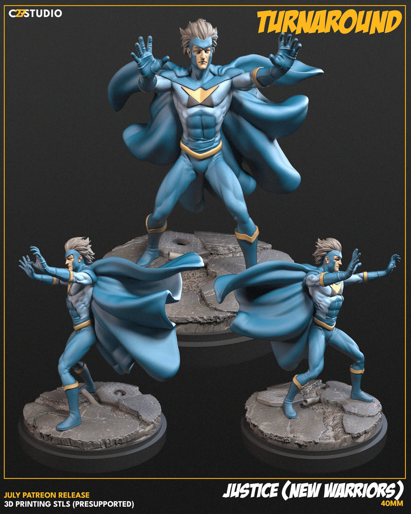 Justice Marvel MCP-compatible resin miniature by C27 Studios - product image 2