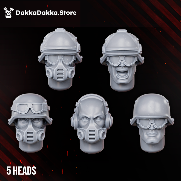 The Doomsday Infantry Squad Build Kit - DakkaDakka Resin Build Kit - image 2