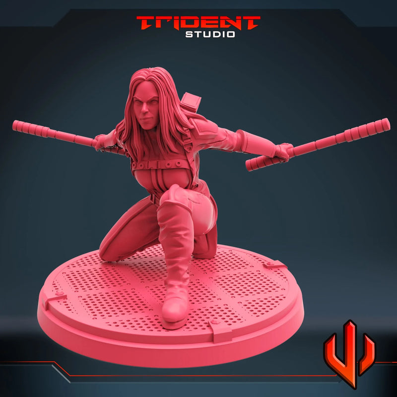 Mockingbird Marvel MCP-compatible 40mm resin proxy miniature by Trident Miniatures - product image 2