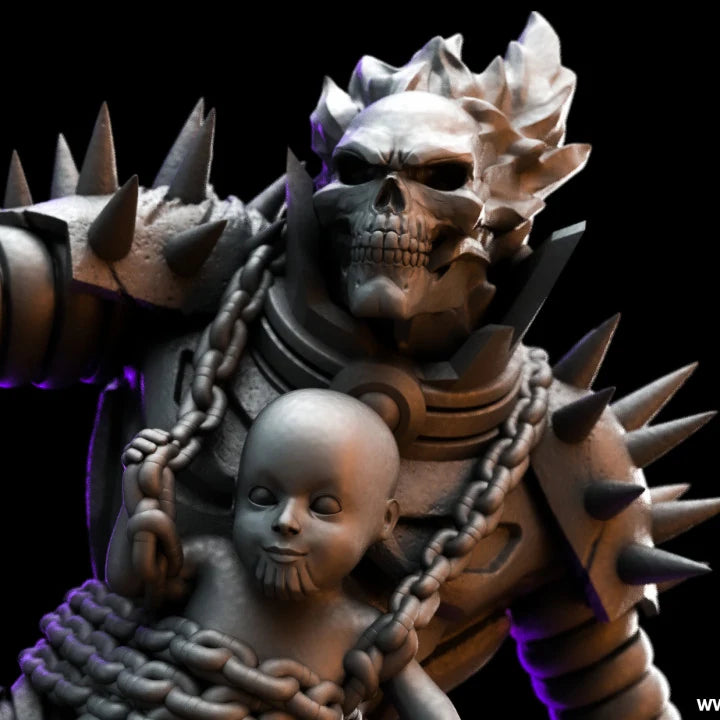 Cosmic Ghost Rider (Punisher) Marvel MCP-compatible resin miniature by C27 Studios - product image 2