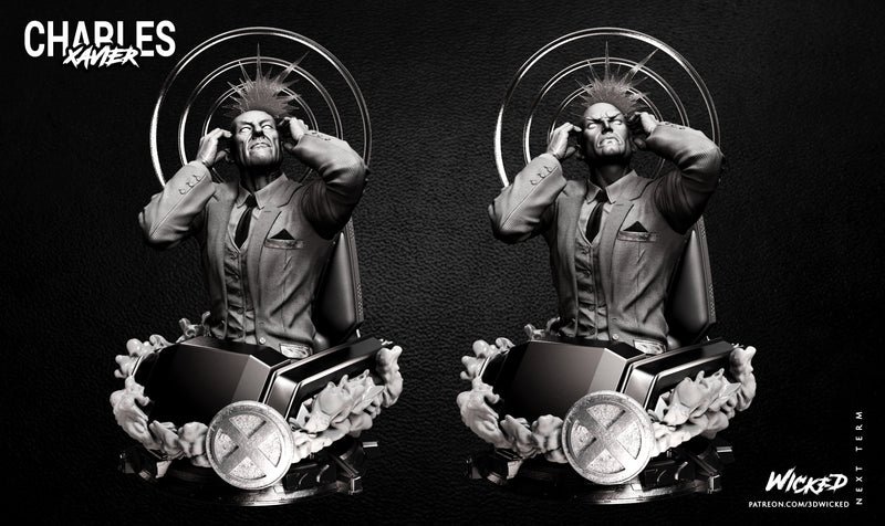 Charles Xavier Bust resin bust kit view 2