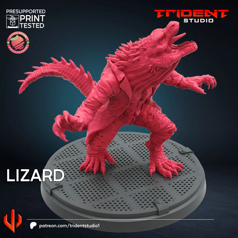 Lizard Spider-Man 2 Video Game Marvel MCP-compatible 40mm resin proxy miniature by Trident Miniatures - product image 2