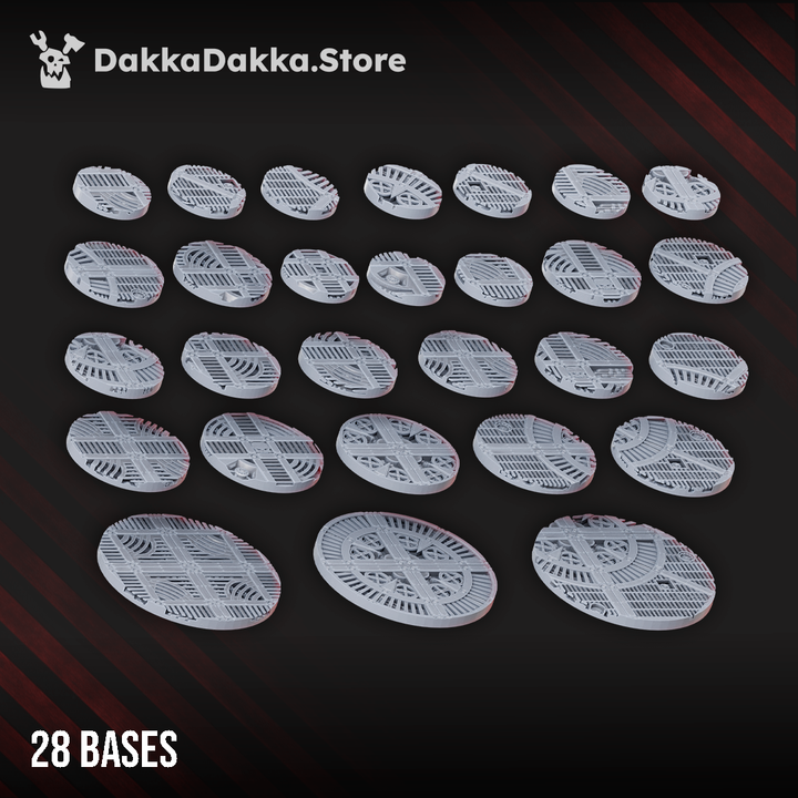 Industrial Bases 25mm to 60mm - DakkaDakka Resin Miniature - image 2