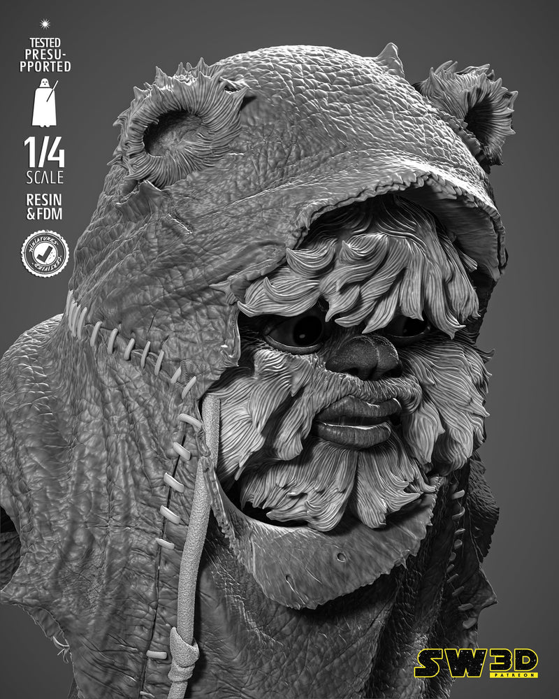 Ewok Portrait Bust