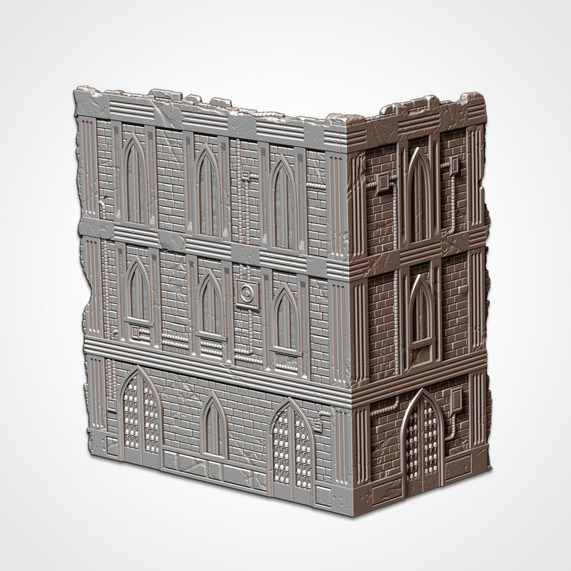 WTC Foldable Cathedral Set 3D printed terrain view 2