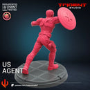 Us Agent - Sculpt A Marvel MCP-compatible 40mm resin proxy miniature by Trident Miniatures - product image 2