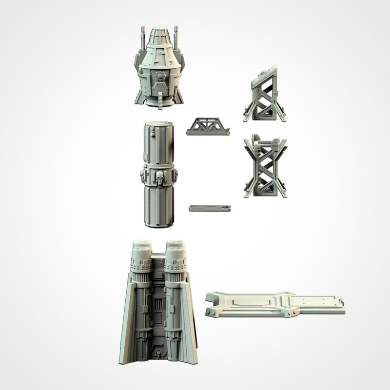 Space Shuttle 3D printed terrain view 2