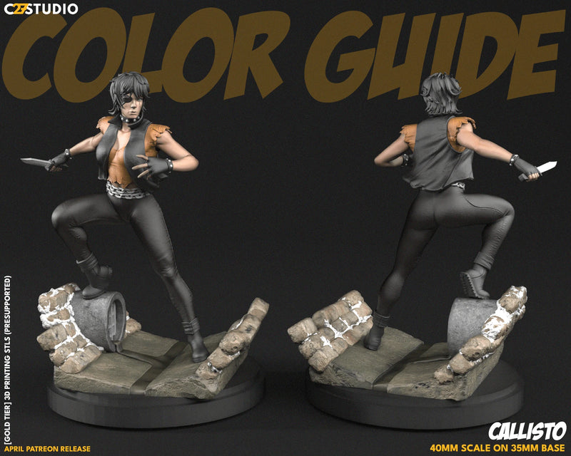Callisto Marvel MCP-compatible resin miniature by C27 Studios - product image 2