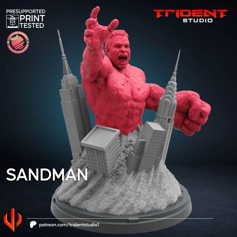 Sandman Spider-Man 2 Video Game Marvel MCP-compatible 40mm resin proxy miniature by Trident Miniatures - product image 2