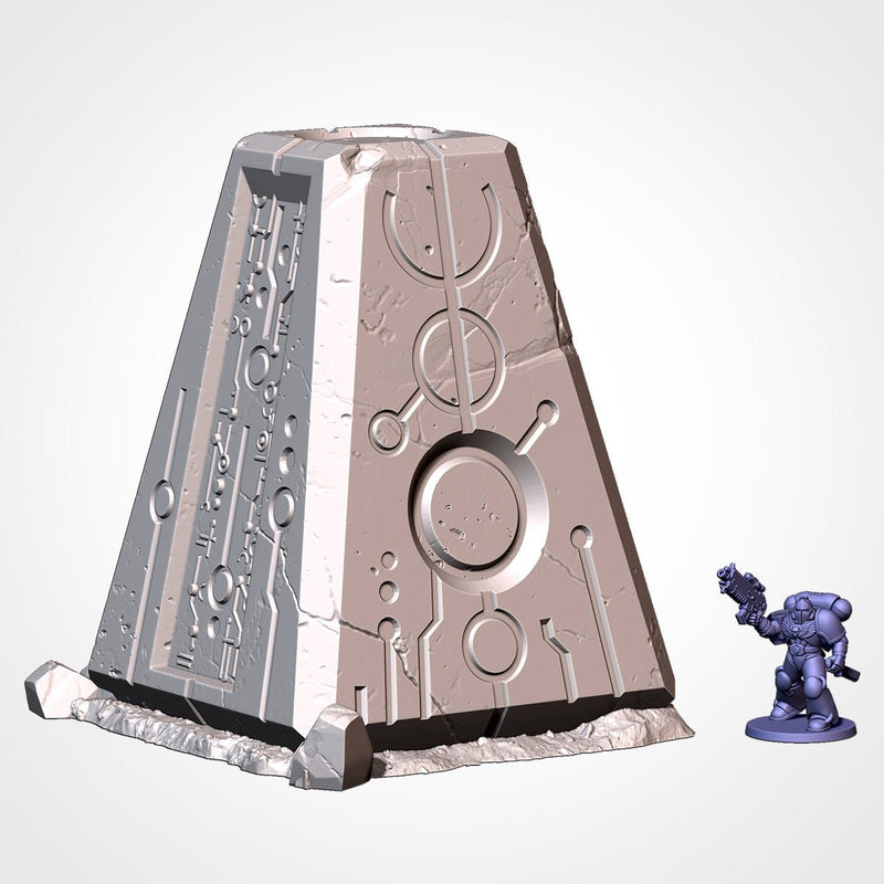 Xenos Monoliths 3D printed terrain view 2