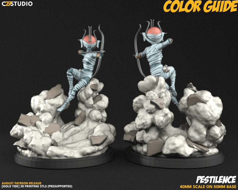 Pestilence Marvel MCP-compatible resin miniature by C27 Studios - product image 2