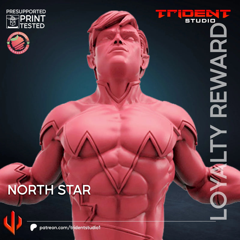 North Star Marvel MCP-compatible 40mm resin proxy miniature by Trident Miniatures - product image 2