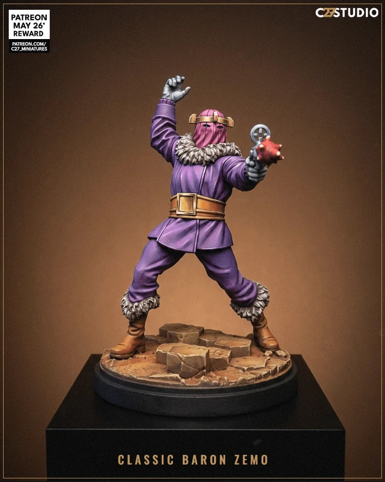 Baron Zemo (Silver Age) Marvel MCP-compatible resin miniature by C27 Studios - product image 2