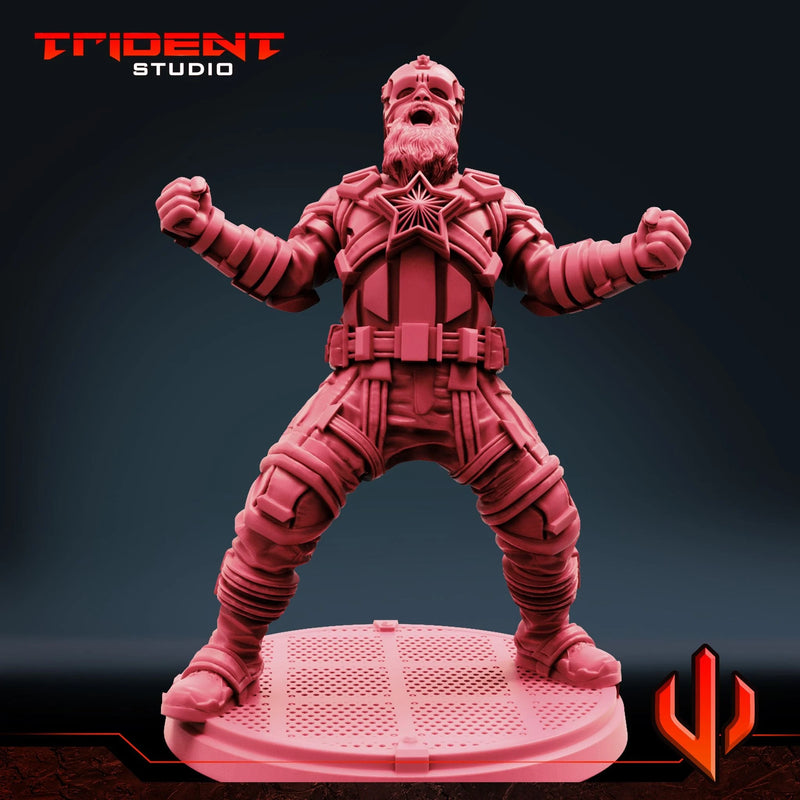 Red Guardian No SHIELD Marvel MCP-compatible 40mm resin proxy miniature by Trident Miniatures - product image 2