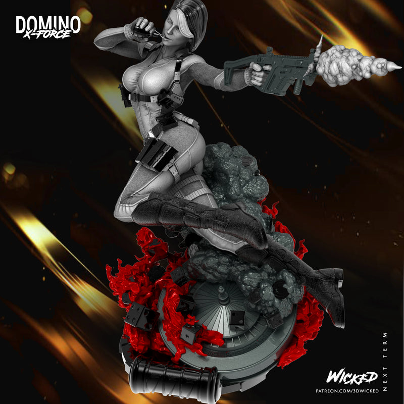 Domino Sculpture resin statue kit view 2
