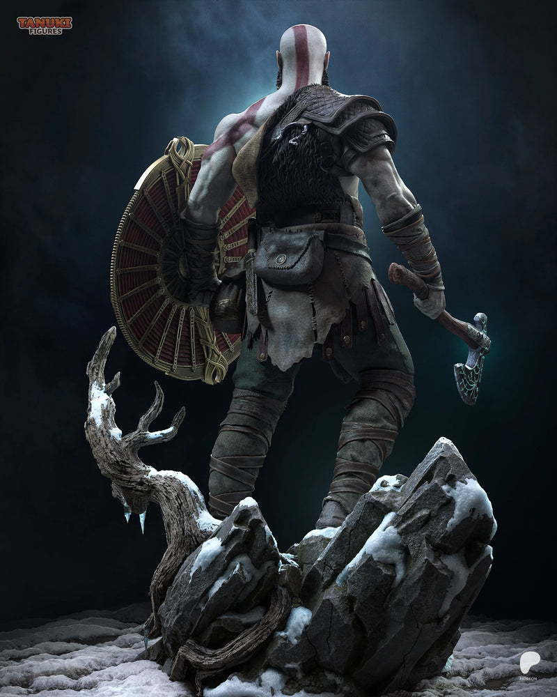 Kratos (2018) Resin Statue & Bust - Full Size view 2