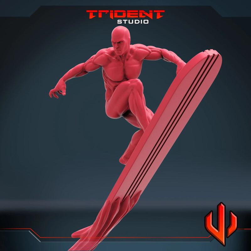 Silver Surfer Marvel MCP-compatible 40mm resin proxy miniature by Trident Miniatures - product image 2
