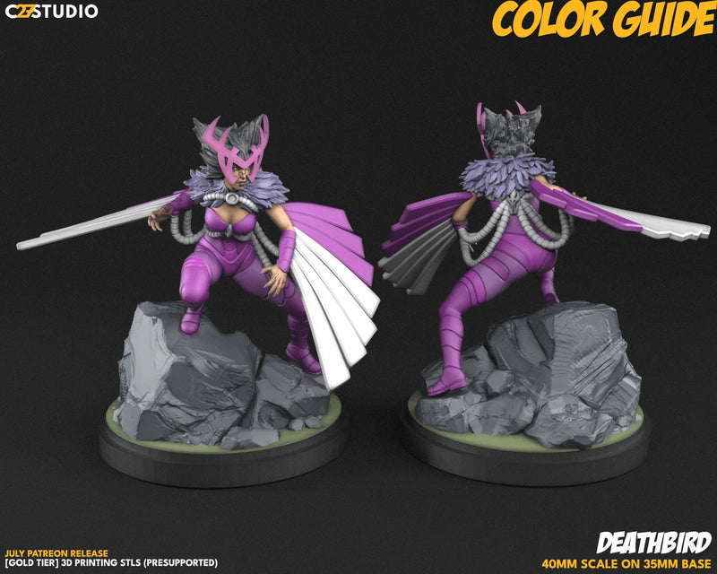 Deathbird Marvel MCP-compatible resin miniature by C27 Studios - product image 2