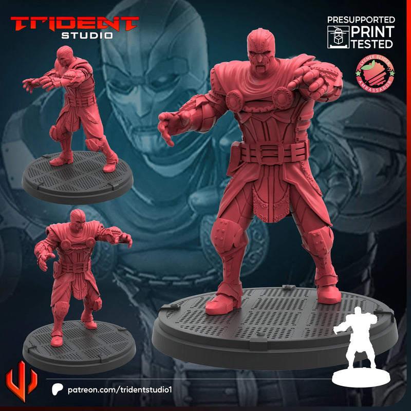 Doom Bot Captain Marvel MCP-compatible 40mm resin proxy miniature by Trident Miniatures - product image 2