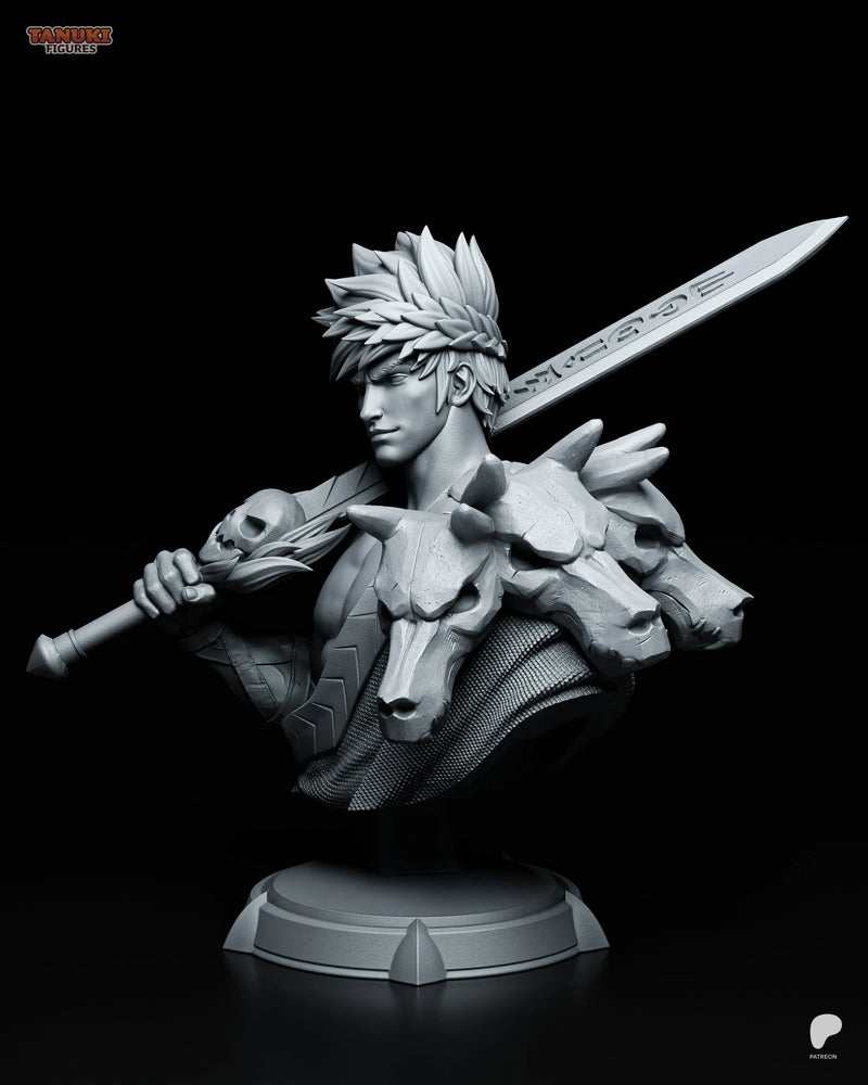 Zagreus Resin Statue & Bust - Bust view 2