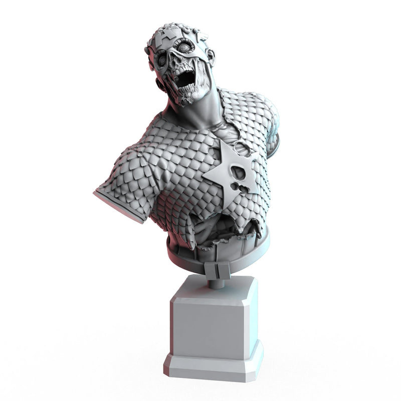 Zombie Captain America Marvel MCP-compatible resin miniature by C27 Studios - product image 2