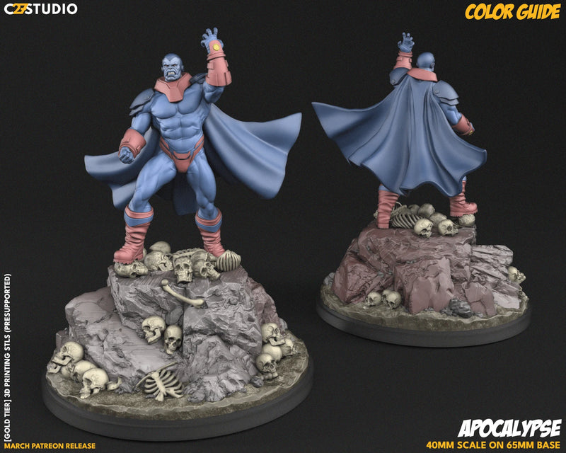 Apocalypse (Age of Apocalypse) Marvel MCP-compatible resin miniature by C27 Studios - product image 2