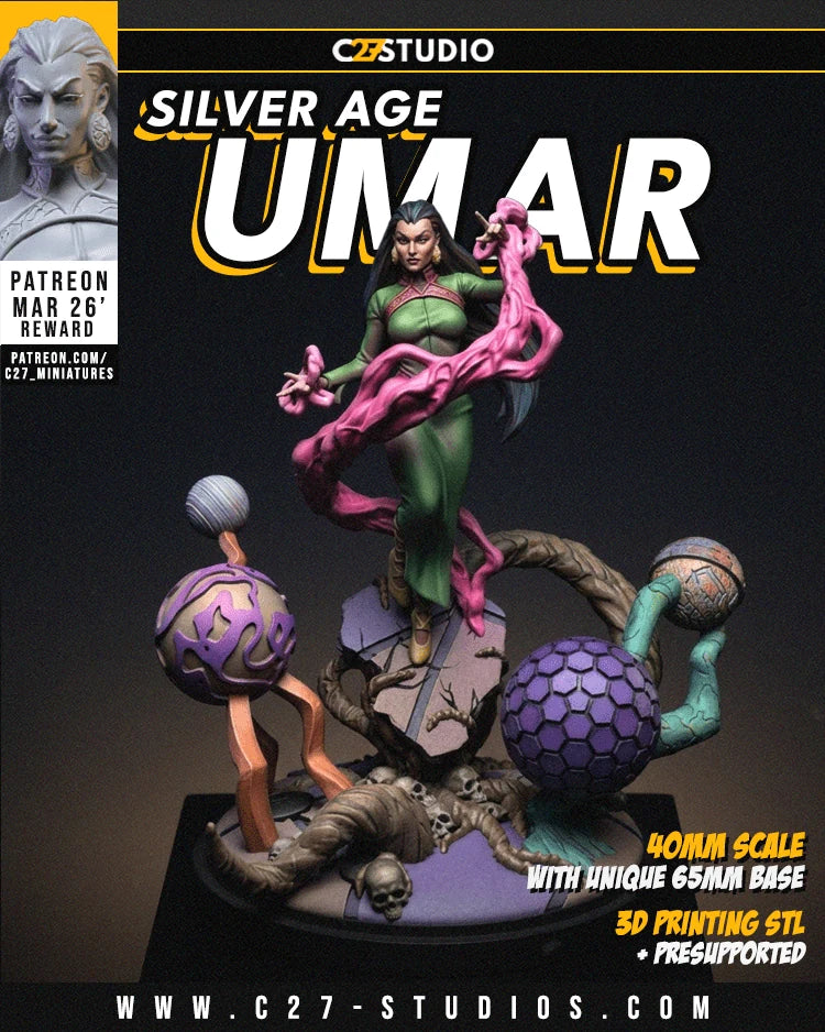Umar (Classic) Marvel MCP-compatible resin miniature by C27 Studios - product image 2