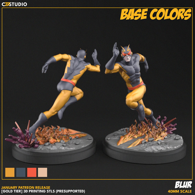 Blur Marvel MCP-compatible resin miniature by C27 Studios - product image 2