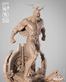 Black Bolt Sculpture resin statue kit view 2