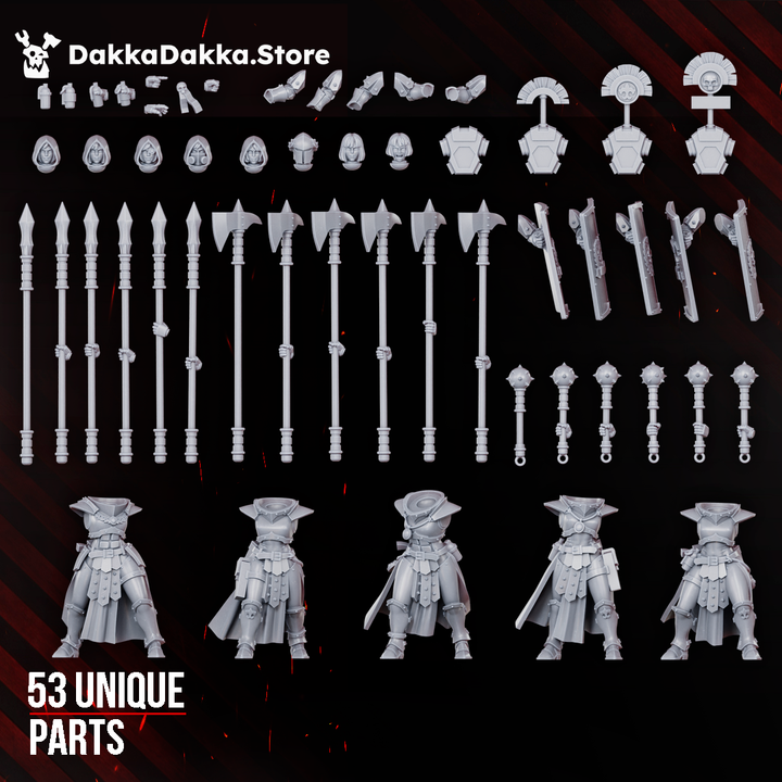 Legio Artemis Eruptrix Squad Build Kit - DakkaDakka Resin Build Kit - image 2