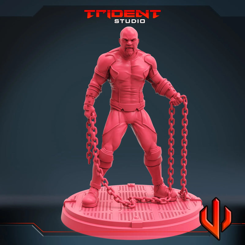 Luke Cage Marvel MCP-compatible 40mm resin proxy miniature by Trident Miniatures - product image 2