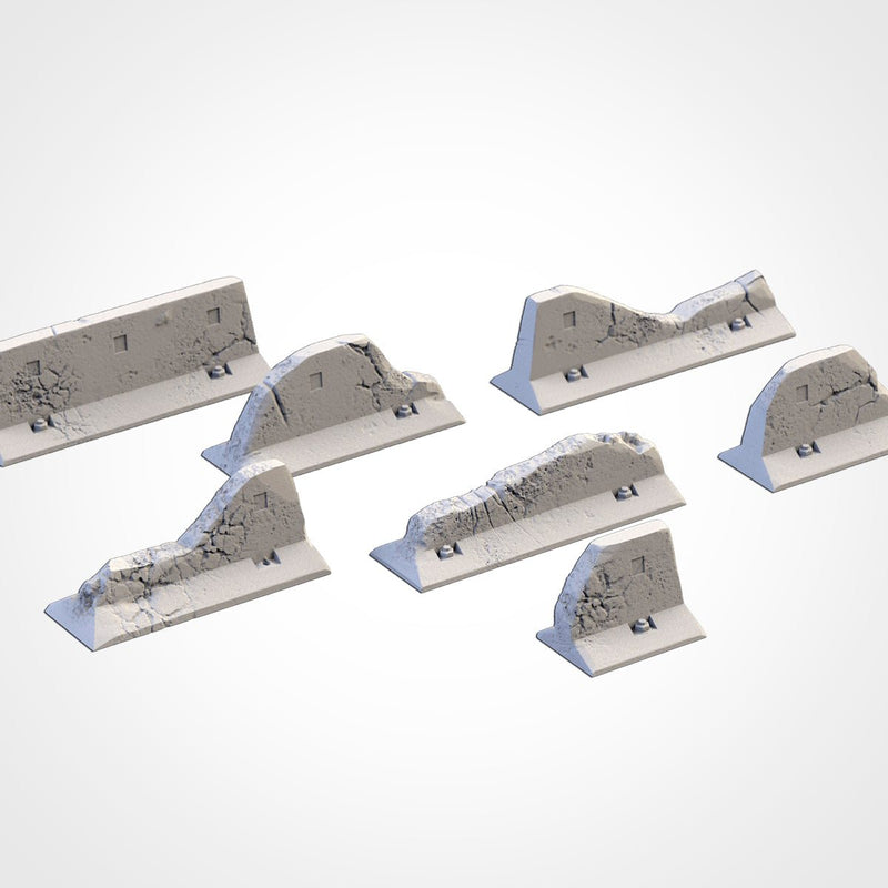 Street Barricades 3D printed terrain view 2