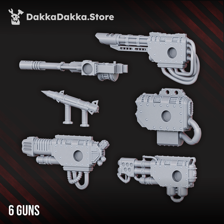 Armored Stompermech Guns - DakkaDakka Resin Miniature - image 2