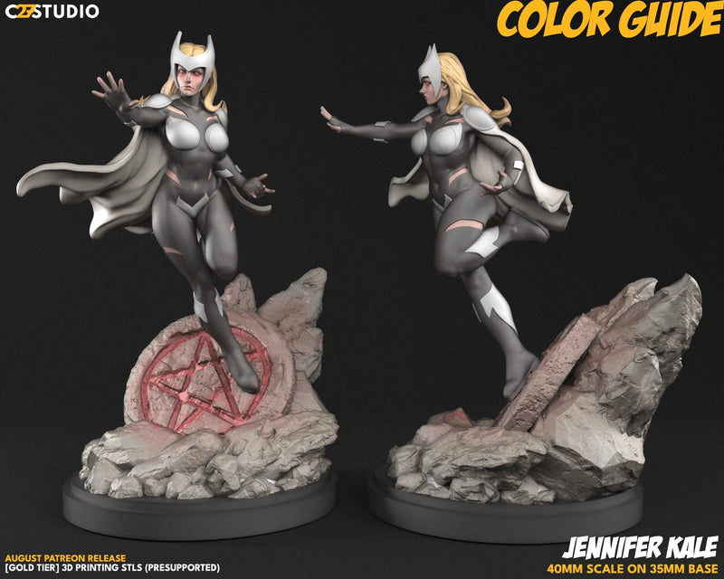 Jennifer Kale Marvel MCP-compatible resin miniature by C27 Studios - product image 2
