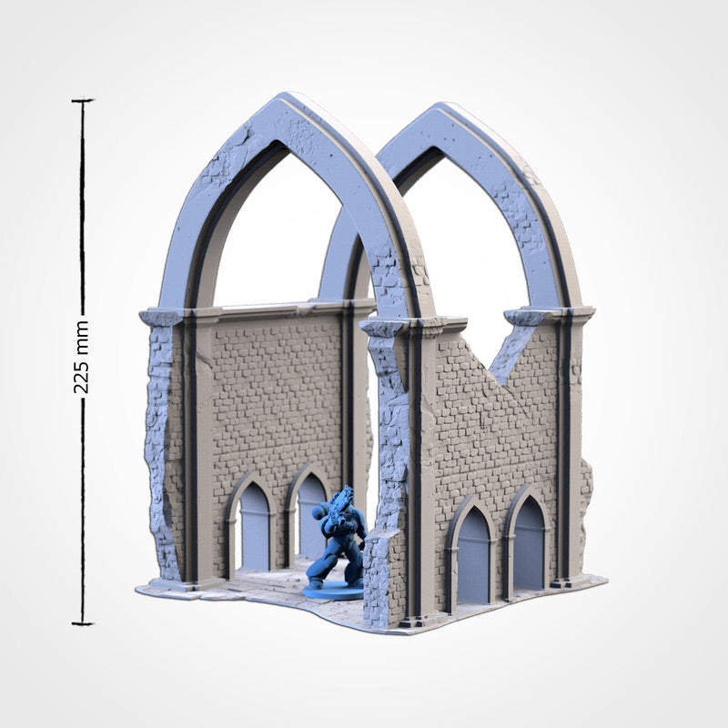 Majestic Ruins 3D printed terrain view 2