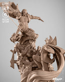 Blade VS Dracula Diorama resin diorama kit view 2