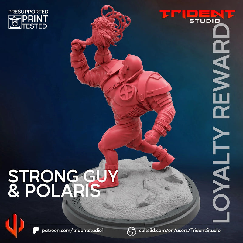 Strongguy Polaris Marvel MCP-compatible 40mm resin proxy miniature by Trident Miniatures - product image 2