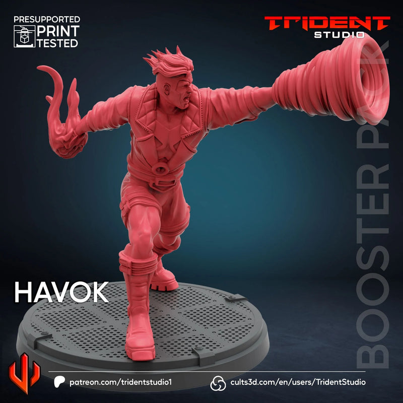 Havok Marvel MCP-compatible 40mm resin proxy miniature by Trident Miniatures - product image 2
