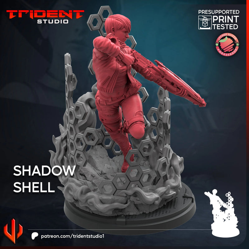 Shadow Shell - Sculpt A Marvel MCP-compatible 40mm resin proxy miniature by Trident Miniatures - product image 2