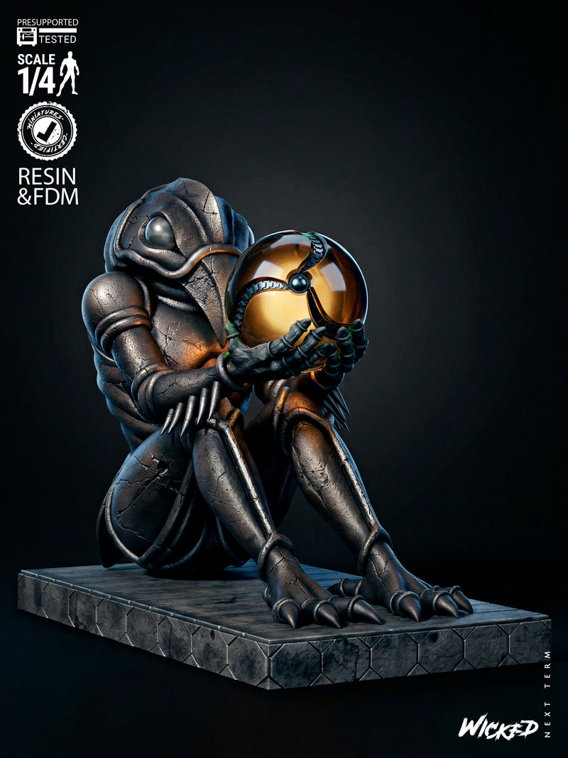 Chozo Sculpture resin statue kit view 2