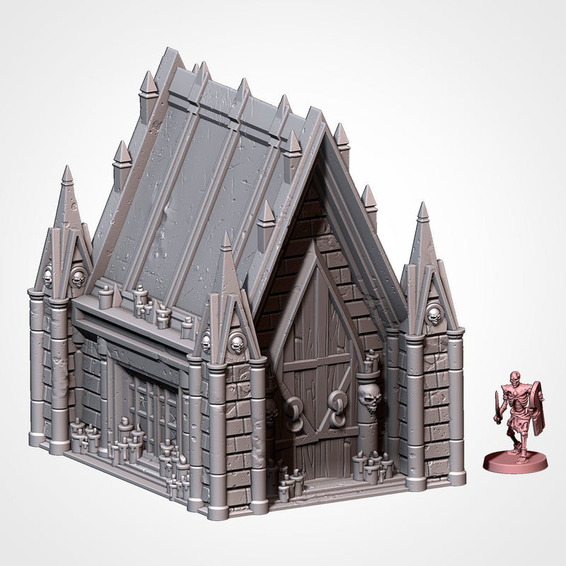 Graveyard 3D printed terrain view 2