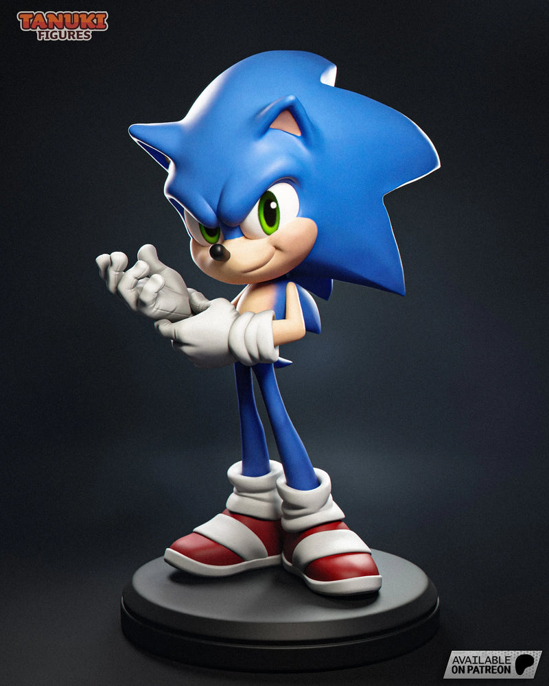 Sonic Toon Resin Figure - Toon view 2