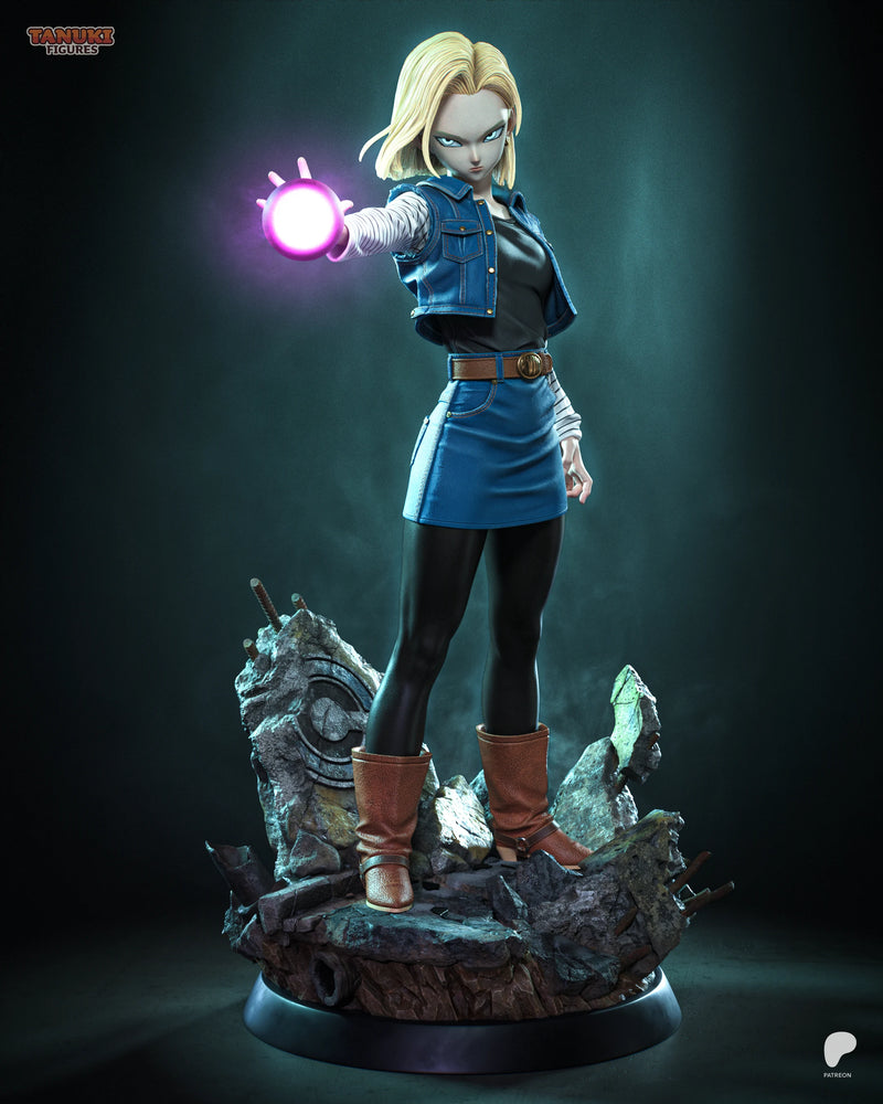 Android 18 Resin Statue & Bust - Full Size view 2
