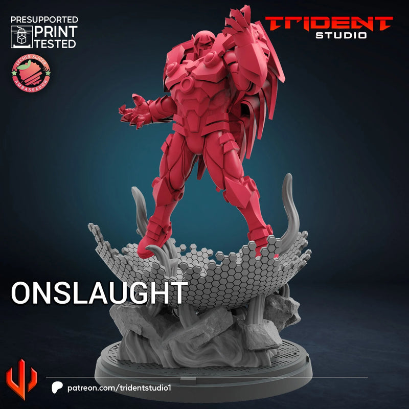 Onslaught Marvel MCP-compatible 40mm resin proxy miniature by Trident Miniatures - product image 2
