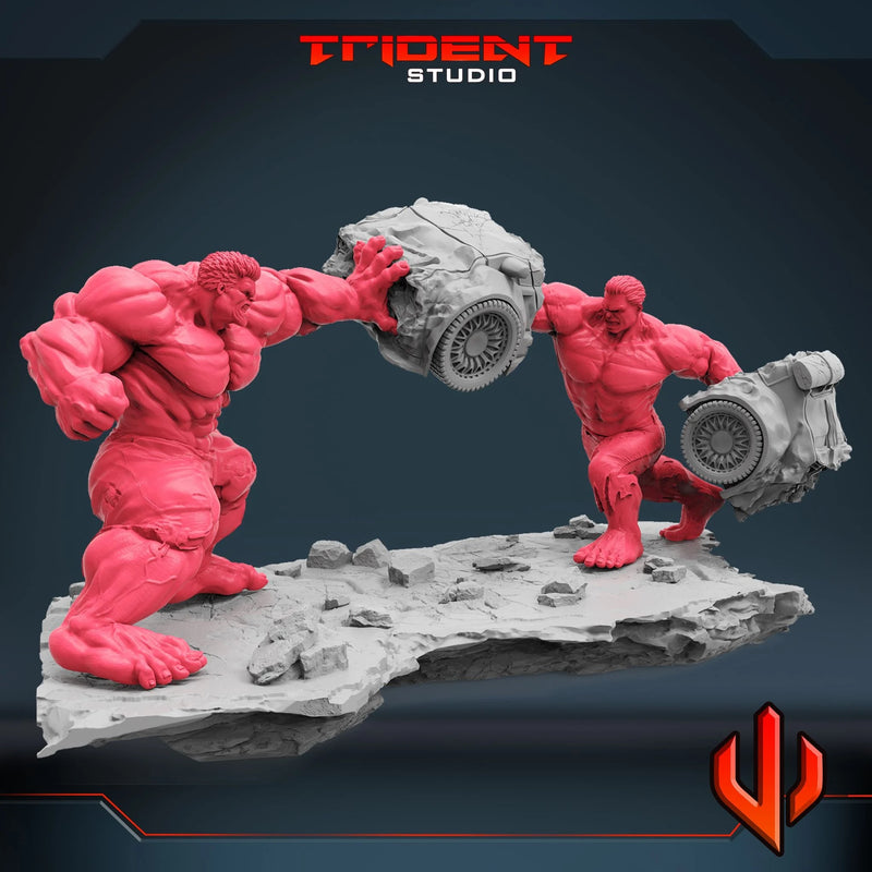 Hulk War Marvel MCP-compatible 40mm resin proxy miniature by Trident Miniatures - product image 2