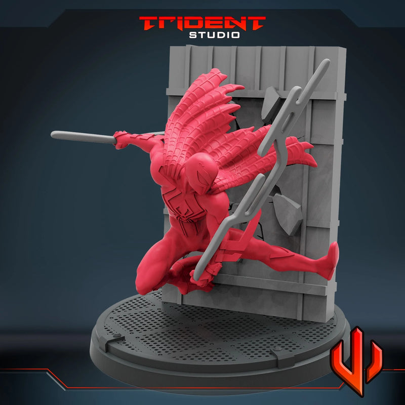 Spider-Man 2099 Miguel Marvel MCP-compatible 40mm resin proxy miniature by Trident Miniatures - product image 2