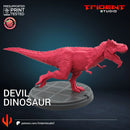 Devil Dinosaur Marvel MCP-compatible 40mm resin proxy miniature by Trident Miniatures - product image 2